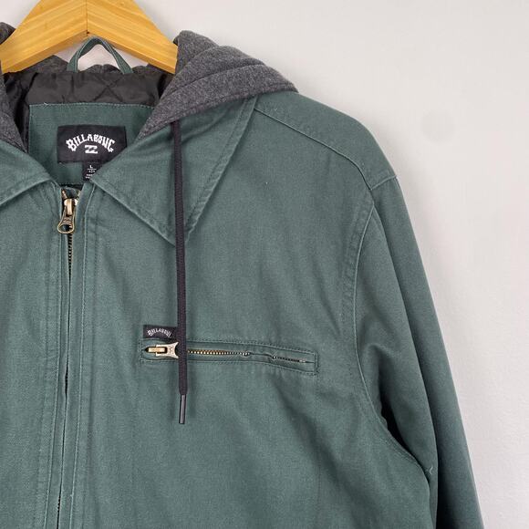 Billabong Barlow Hooded Jacket in Dark Forest Large - Picture 4 of 7